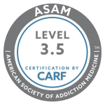 CARF Certification Level 3.5 Badge